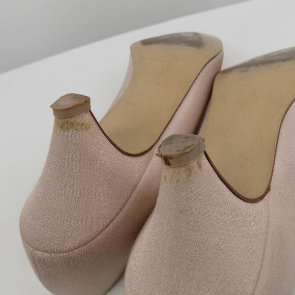 Dyeables Pink Women Shoes Size 8.5B Slip On Kitten Heels Pointed Toe Pumps - Picture 8 of 12